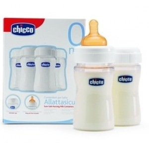 PRODUSE - Chicco Recipient pentru Stocare Lapte Matern , 4 bucati