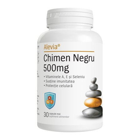 Multivitamine si minerale adulti - Chimen Negru 500mg 30 capsule moi Alevia