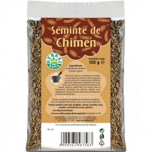 Alimente - Chimen seminte, 100 g