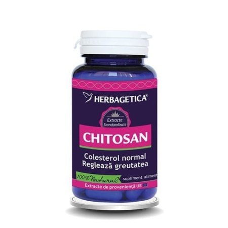 Multivitamine si minerale adulti - Chitosan HERBAGETICA 60 capsule