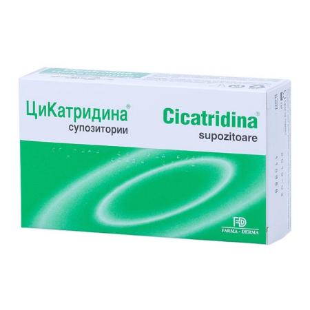 Afectiuni genitale si hormonale - Cicatridina 10 supozitoare Farma-Derma