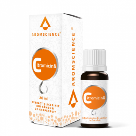 Imunitate - Citromicina extract glicerinic din samburi de grapefruit, 30 ml