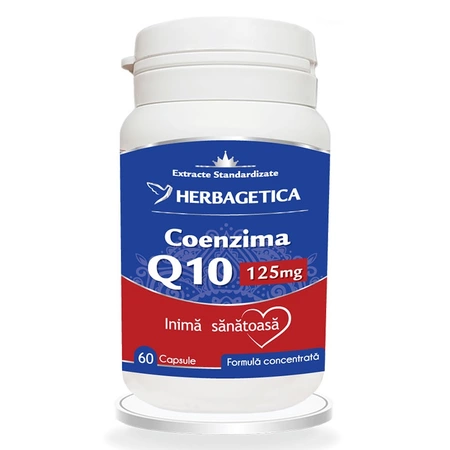 Cardiologie - Coenzima Q10 125 mg 60 capsule Herbagetica