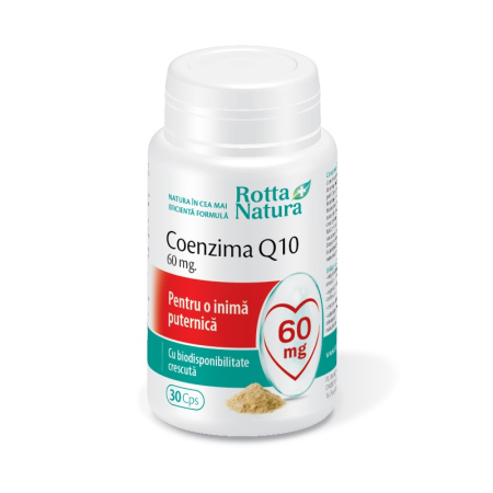 Cardioprotectoare - Coenzima Q10 60 mg 30 capsule Rotta Natura