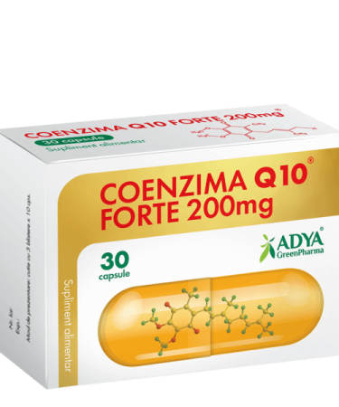Cardiologie - Coenzima Q10 Forte 200 mg 30 capsule ADYA GREEN