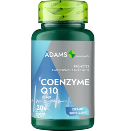 Circulatie periferica deficitara - Coenzyme Q10 30mg, Adams Supplements, 30 capsule