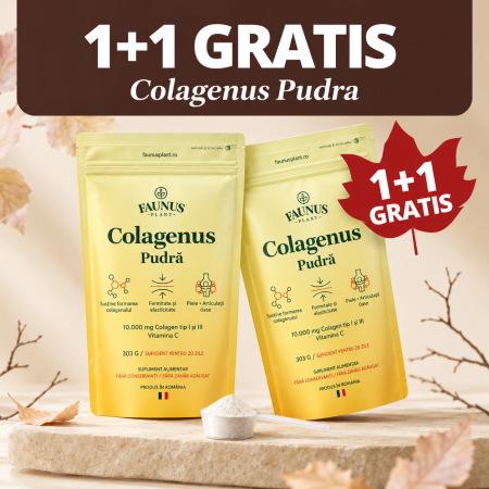 Colagen lichid - Colagenus Vitamina C Pudră 303 g, Faunus Plant