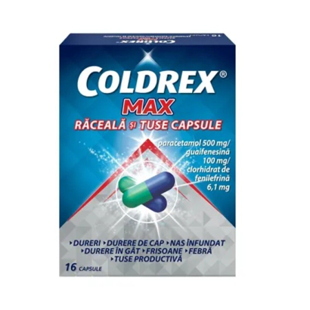 Coldrex Max Raceala si Tuse x 16cps