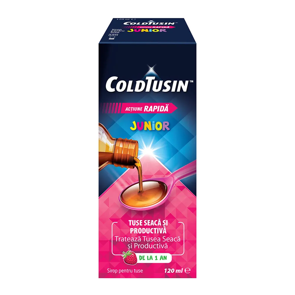 Aspiratoare Nazale - ColdTusin Junior Sirop pentru tuse 120 ml