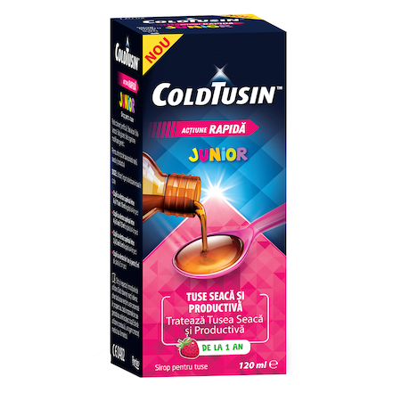 Sucuri si Siropuri Naturale - Coldtusin Junior Sirop Pentru Tuse 120 ml Perrigo