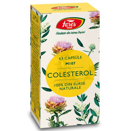 Protectie si Detoxifiere Hepatica - Colesterol (M107), 63 capsule Fares