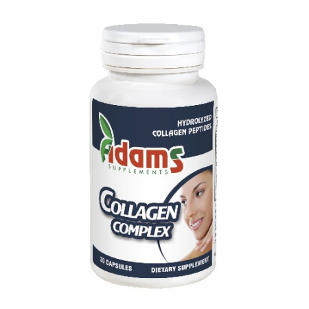 Circulatie periferica deficitara - Collagen Complex 750mg, 30cps, Adams Supplements