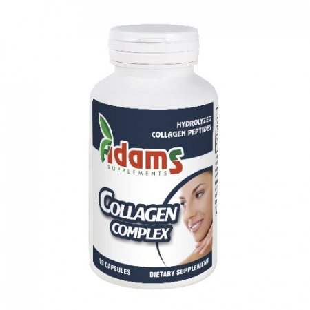 Circulatie periferica deficitara - Collagen Complex 750mg 90cps Adams Supplements