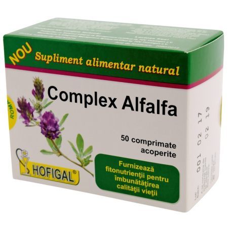 Aminoacizi - Complex Alfalfa Hofigal 50 comprimate