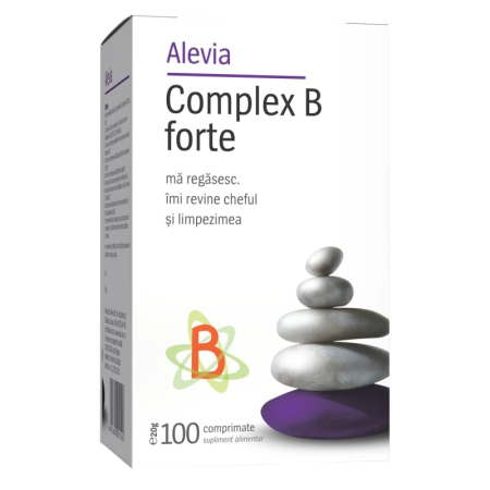Multivitamine si minerale adulti - Complex B Forte Alevia 100 comprimate