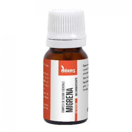 Circulatie periferica deficitara - Complex de Uleiuri Esentiale Migrena 10ml Adams Supplements