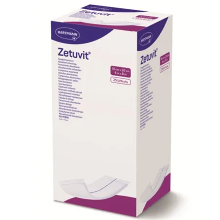 Comprese si Plasturi - Comprese absorbante Zetuvit 10/20 cm, 25 bucăți