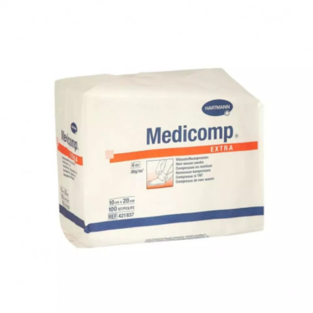 Comprese si Plasturi - Comprese Medicomp Extra Sterile 6 Straturi 10Cm/20Cm X 100Bu