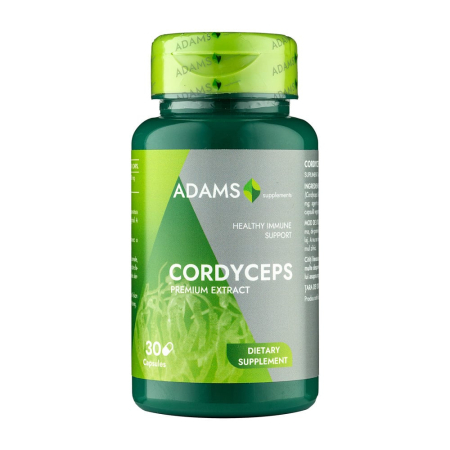 Multivitamine si minerale adulti - Cordyceps Ciuperca Tibetană 300 mg, 30 capsule Adams Vision