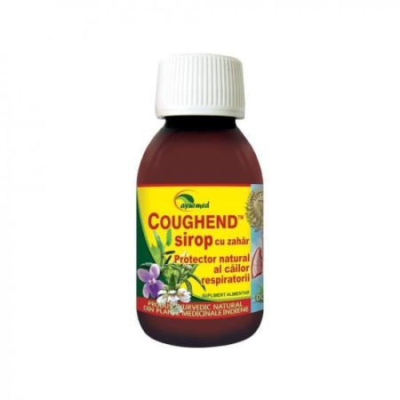 Siropuri de tuse - Coughend Sirop cu Zahăr 100 ml, Ayurmed