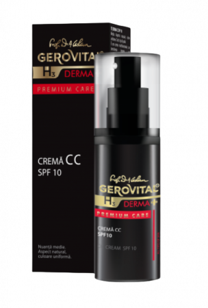 Dermato-cosmetice - Gerovital H3 Derma+ Premium Care Crema CC SPF10 (4830), 30 ml