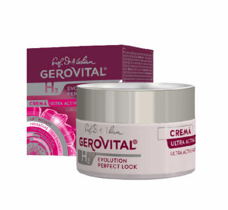 Dermato-cosmetice - Gerovital H3 Evolution Perfect Look Cremă ultra-activă si luminozitate (2940), 50 ml