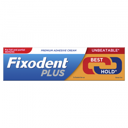 PRODUSE - Fixodent Plus Best Hold Cremă adezivă pentru proteza dentară, 40 g