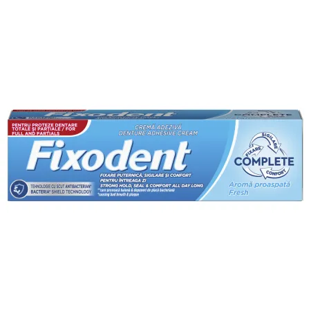Ingrijire Personala - Crema adeziva pentru proteza dentara Fresh Complete, 47 g, Fixodent