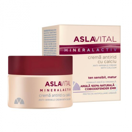 Produse autohtone - Aslavital Mineralactiv Crema antirid cu calciu (1560), 50 ml