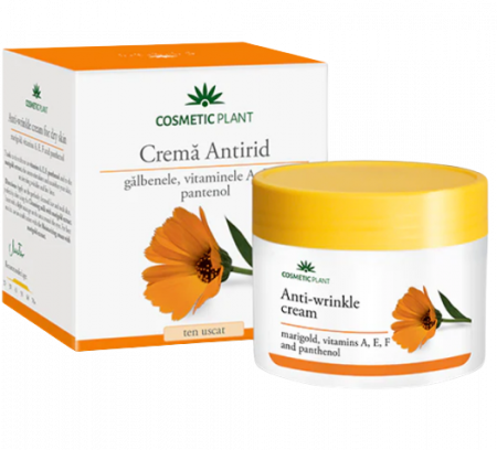 PRODUSE - Cremă antirid cu gălbenele, vitaminele A, E, F si pantenol, 50 ml