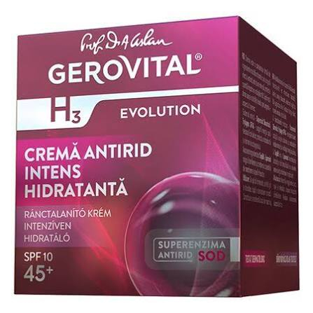 Ingrijire personala - Crema antirid intens hidratantă Gerovital H3 Evolution SPF10 50 ml