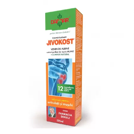 PRODUSE - Crema-balsam Jivokost cu venin de albine, extract purificat de rasina Mumie, 125 ml