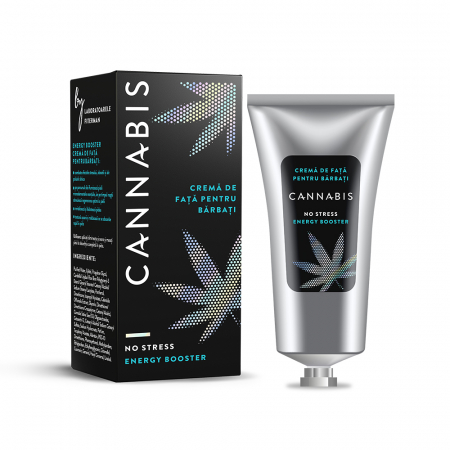 Ingrijire personala, produse cosmetice - Cannabis No Stress Energy Booster Crema de fata pentru barbati, 75 ml