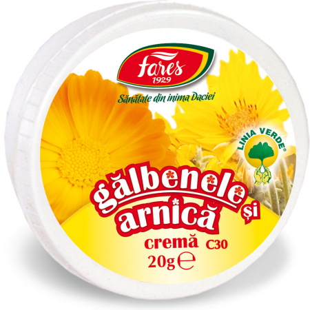 Ingrijire Corp - Cremă de gălbenele și arnică Fares 20 g
