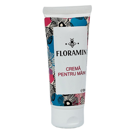Ceaiuri - Crema de maini cu miere si musetel Floramin, 50 ml