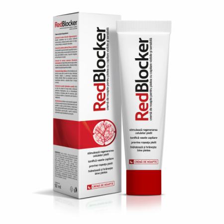 Pielea mea , frumoasă și îngrijită - RedBlocker crema de noapte pentru pielea cu capilare vizibile si sensibila, 50 ml