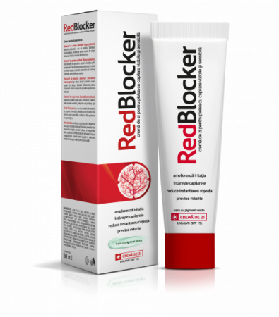 Pielea mea , frumoasă și îngrijită - RedBlocker crema de zi pentru pielea cu capilare vizibile si sensibila, 50 ml