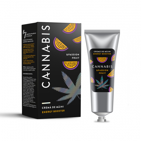 Ingrijire personala, produse cosmetice - Cannabis & Passion Fruit Energy Booster Crema de maini, 30 ml