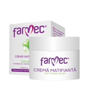 Altele - Farmec Cremă matifiantă cu ceai verde (6200), 50 ml