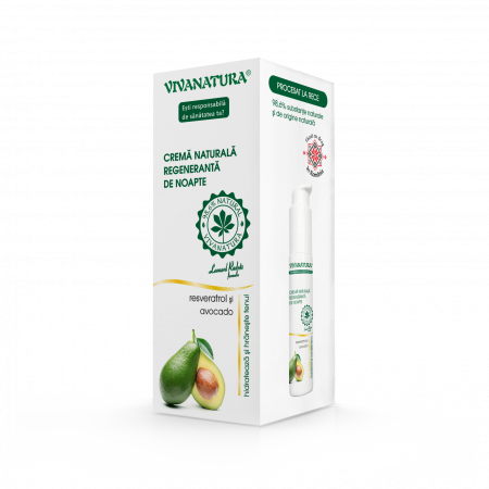 PRODUSE - Cremă Naturală Regenerantă De Noapte Cu Resveratrol Si Avocado X 45ML
