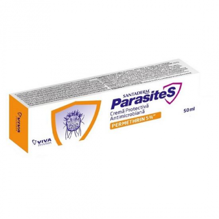 Leacuri verzi cât vezi cu ochii... - Crema Protectiva Antimicrobiana Permethrin 5% X 50ML - Santaderm Parasites