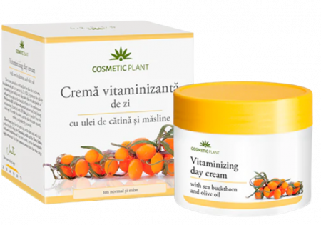 PRODUSE - Cremă vitaminizantă de zi cu ulei de cătină şi măsline, 50 ml