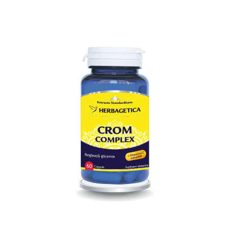 Multivitamine si minerale adulti - Crom Complex 60 capsule HERBAGETICA