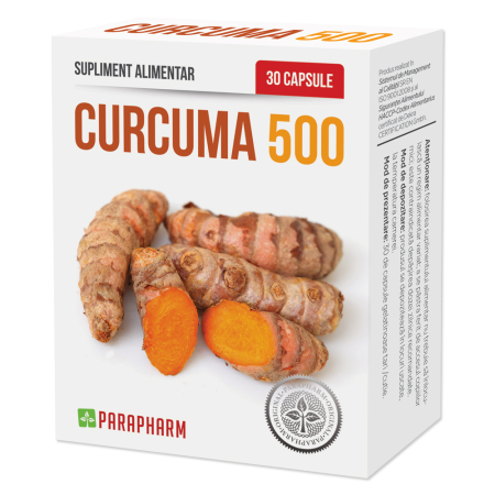 Antioxidanti - Curcuma 500 mg x 30 capsule Parapharm