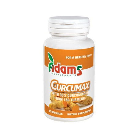 Multivitamine si minerale adulti - Curcumax Curcumina Adams Vision 30 capsule