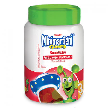 Altele - W-Minimarțieni Gummy BoneActiv X 60 Jeleuri