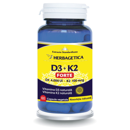 Paraziti intestinali - D3+K2 Forte X 60Cps - Herbagetica