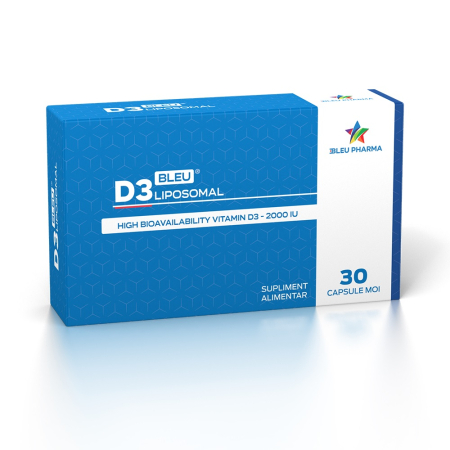 Multivitamine si minerale adulti - D3Bleu Liposomal 30 capsule, Bleu Pharma