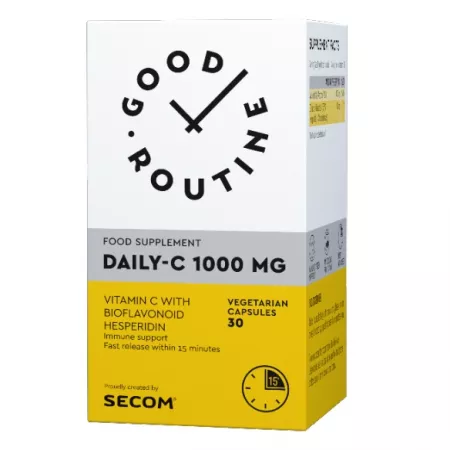 Imunitate - Daily C Good Routine, 1000 mg, 30 capsule