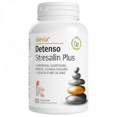 Relaxare - Detenso Stresalin Plus, 30 comprimate